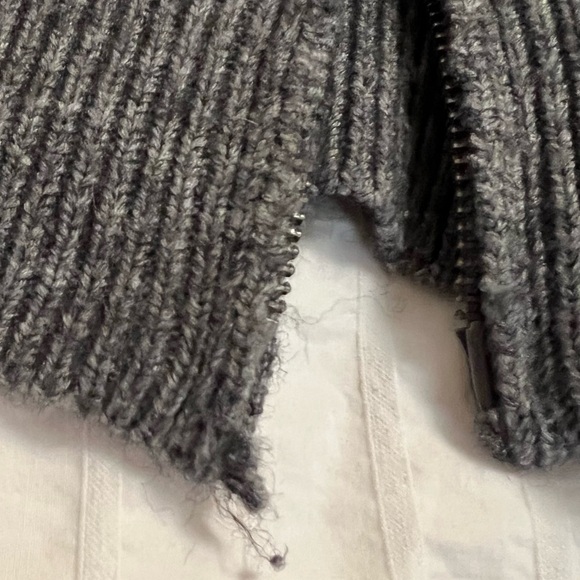 Oak + Fort High Neckline Zip Up Sweater - Picture 5 of 9